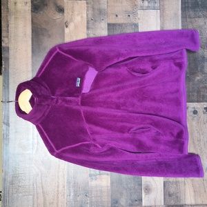 Patagonia Re Tool T Snap Fleece Pullover Plum Purple Sz Med Women
